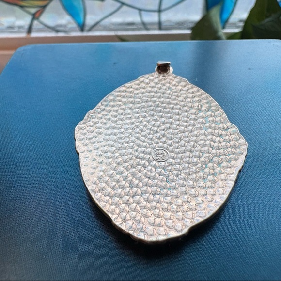 ✨RARE Arne Nordlie Norway Sterling Silver Gilt Guilloché Enamel Pendant 925S✨ - Picture 9 of 13